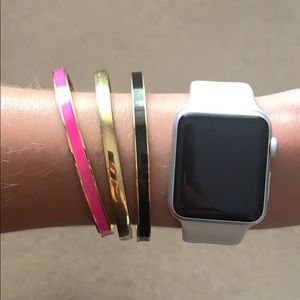 SET OF 3 KATE SPADE ENGRAVED BANGLES